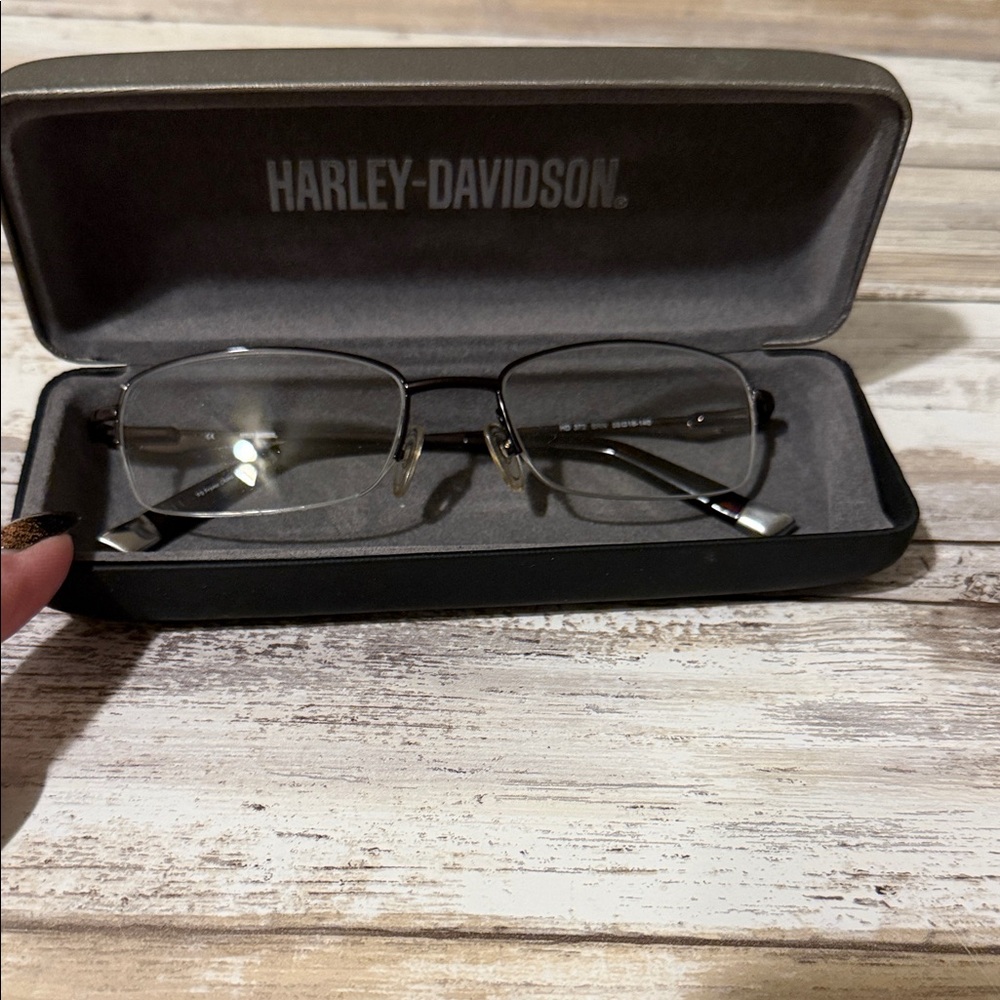 Harley-Davidson Silver Frame Glasses